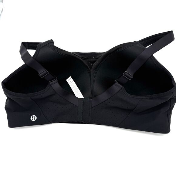 lululemon‎ Athletica Womens Bra 38DD Black RN# 106259 Mesh Center Excellent - Picture 3 of 10